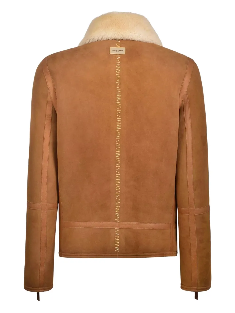CHRISTINA CRAWFORD shearling collar zipped jacket | Leather Jackets | Image 2
