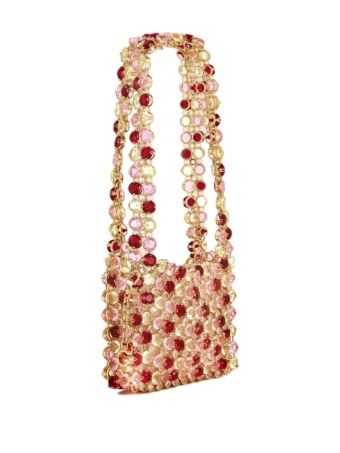 CHRISTINA CRAWFORD mini MIA C crystal-embellished chain shoulder bag