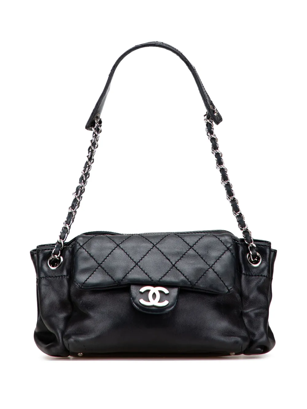 CHANEL Pre-Owned 2005-2006 CC Quilted Lambskin Accordion shoulder bag CHANEL Pre-Owned 2005-2006 CC Quilted Lambskin Accordion shoulder bag