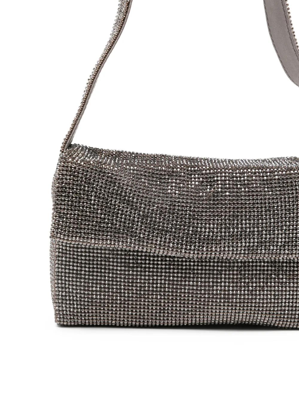 Benedetta Bruzziches Schoudertas verfraaid met stras Zilver