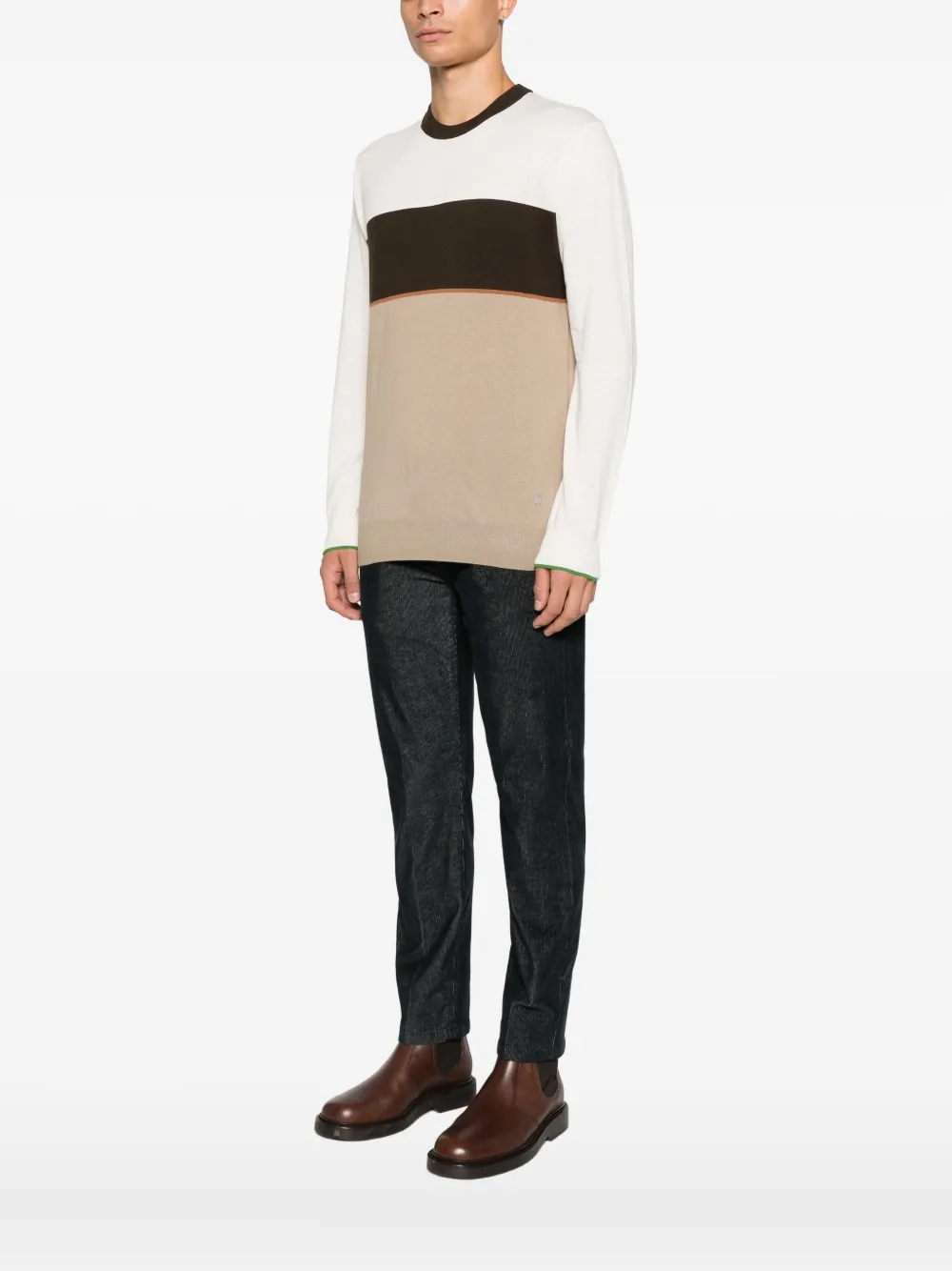 Liu •jo Crew-neck Sweater In Yellow