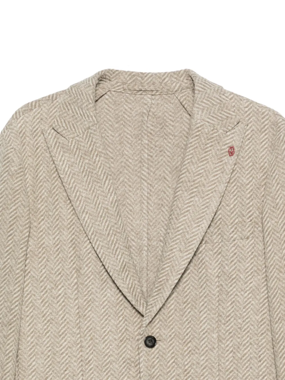 LIU JO Blazer met visgraatpatroonn Beige