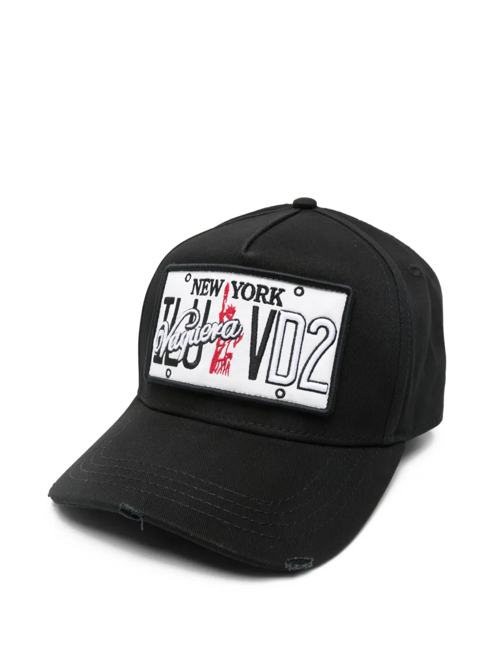 Dsquared2 New York-patch Baseball Cap In Black