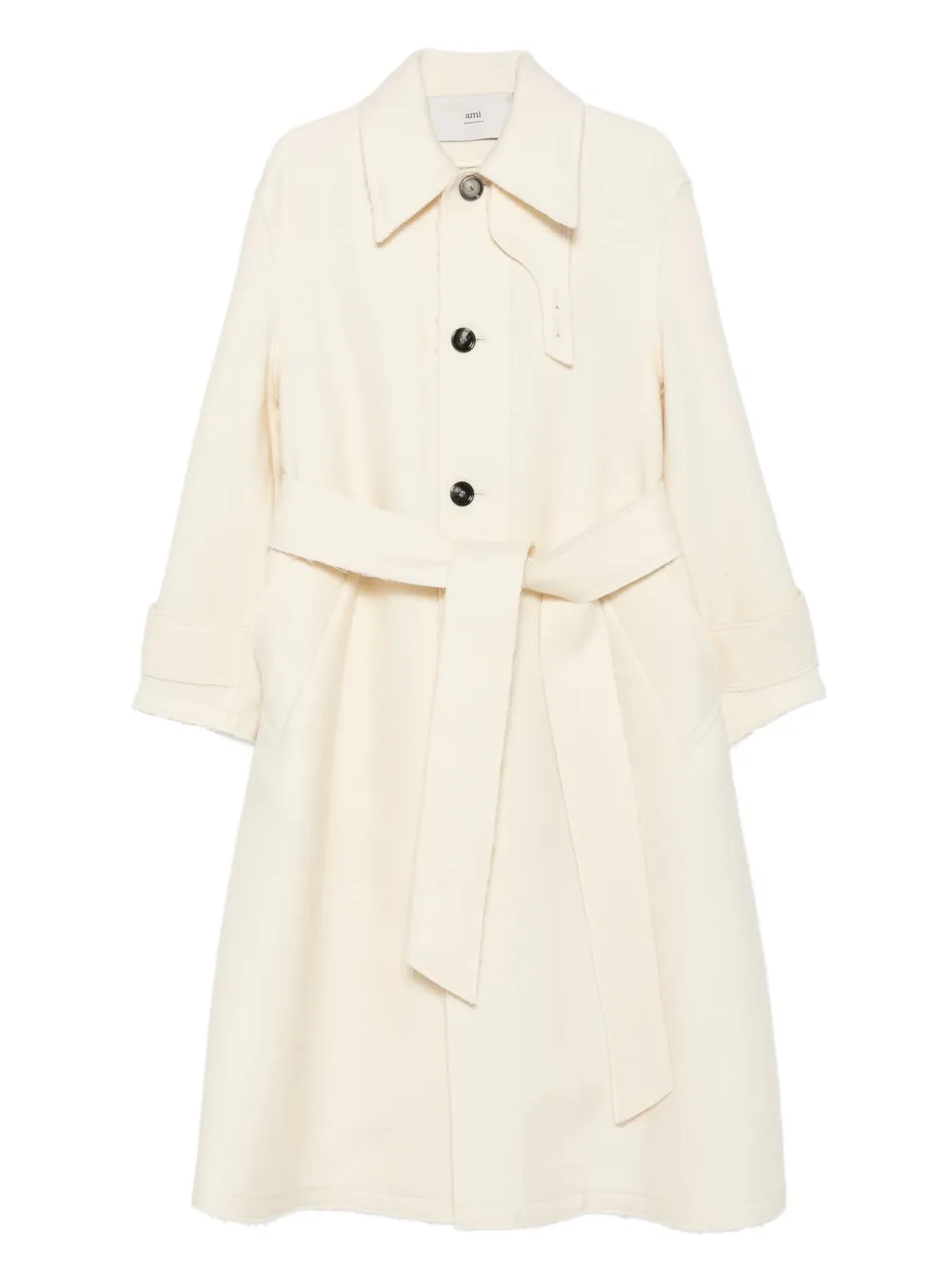 AMI Paris belted coat | Neutrals | Image 1