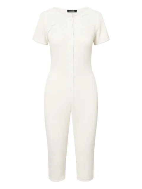 Elena Velez Y6 Long Johns ribbed-knit  jumpsuit