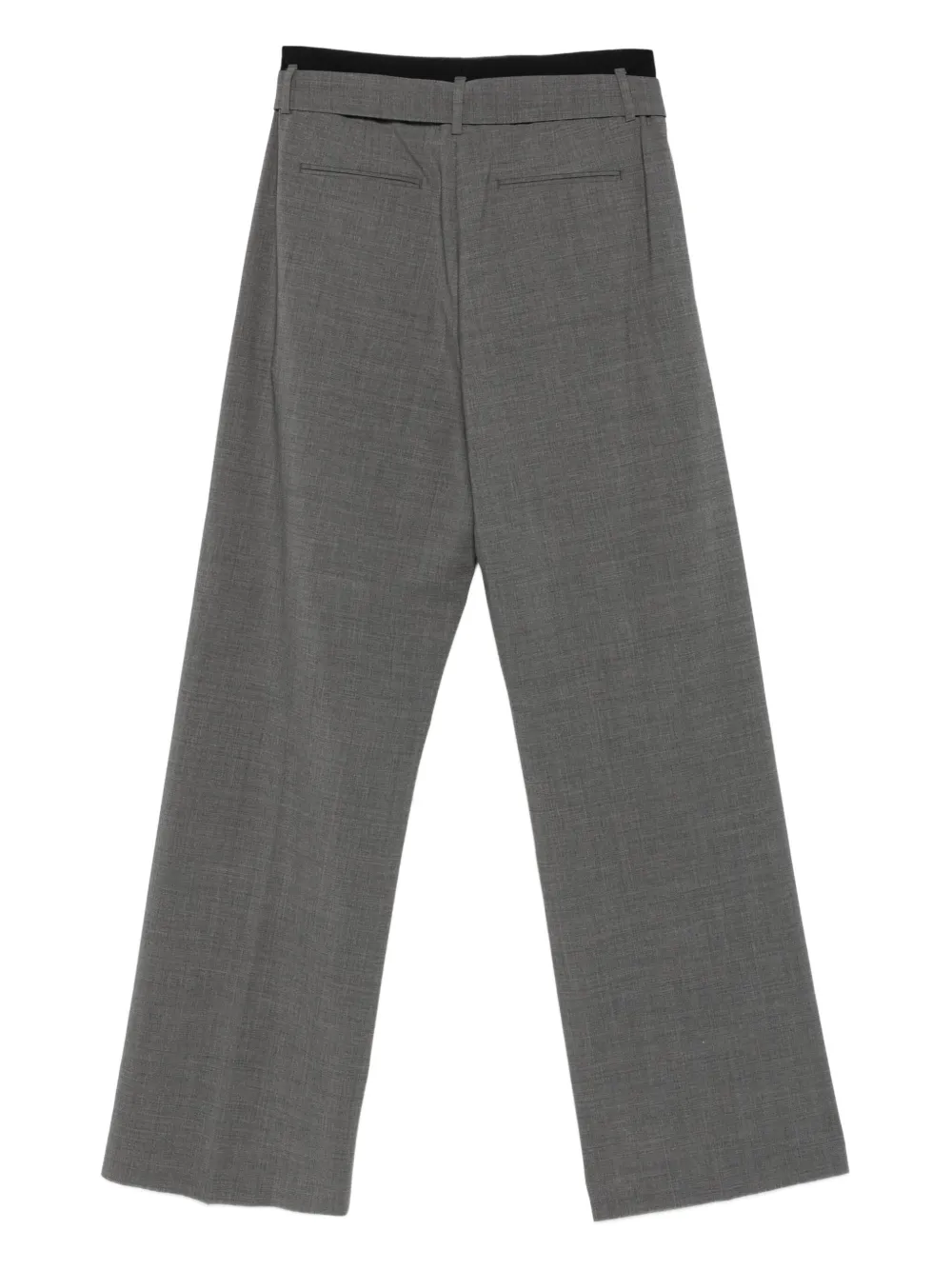 MSGM belted pleated trousers - Grijs