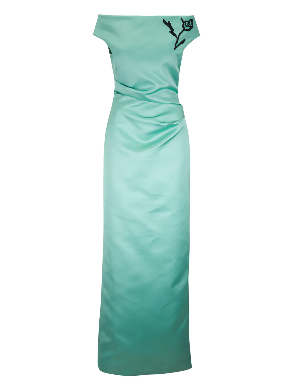 ERDEM embellished satin maxi dress