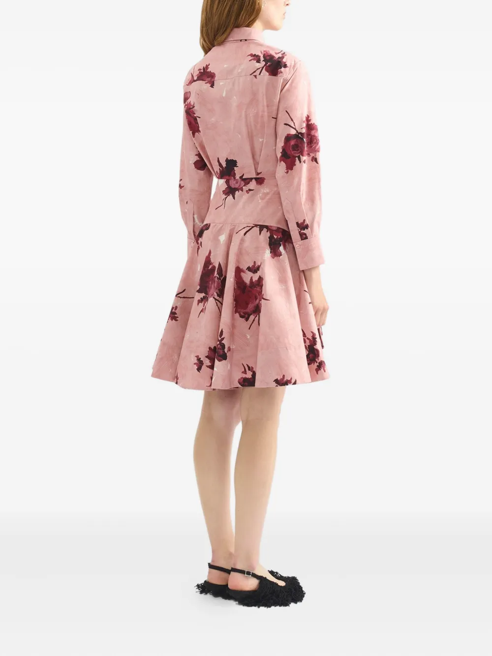 ERDEM Shirtjurk met bloemenprint Roze
