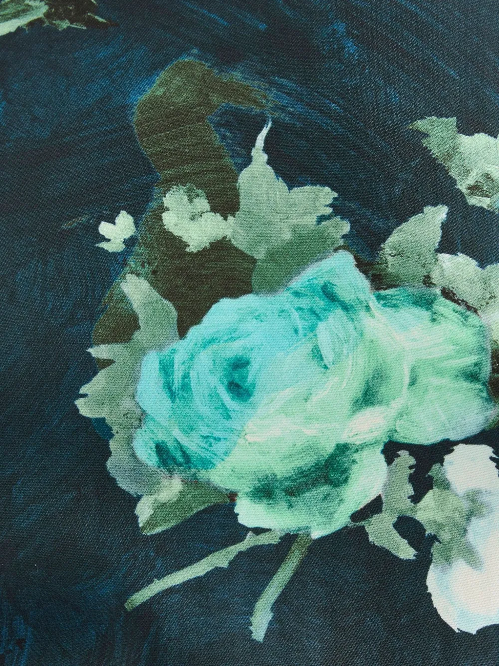 Erdem Floral-print Short-sleeve Top In Blue