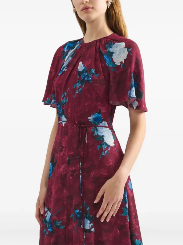 strapless open back dress Draped Midi Dress by ERDEM main image 1