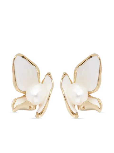 ERDEM flower pearl earrings