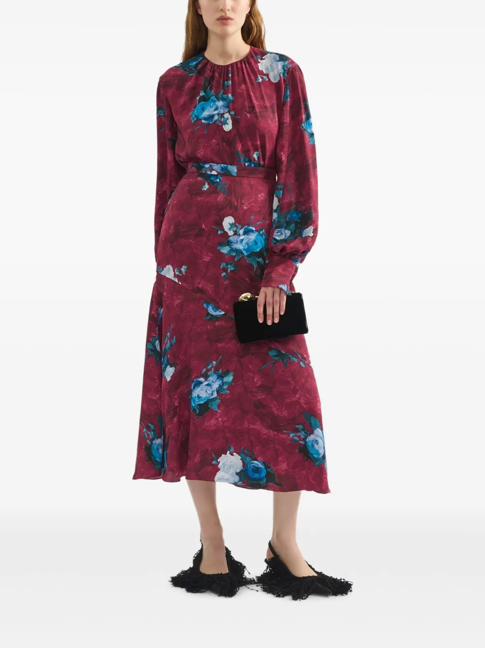 ERDEM floral-print midi skirt | A-Line Skirts | Image 2