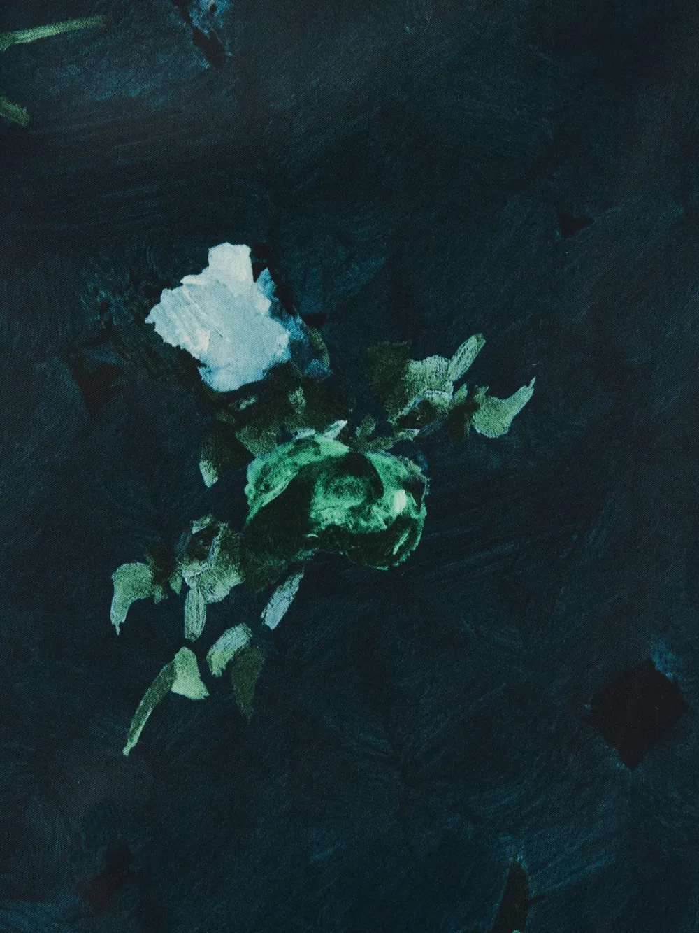 Erdem Floral-print Off-shoulder Gown In Green