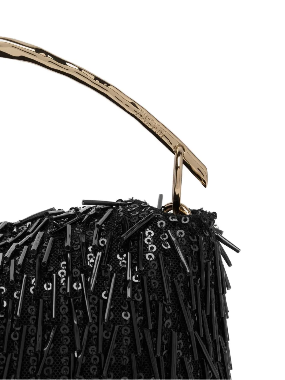 Erdem Mini Bloom Rose-shaped Handle Tote Bag In Black