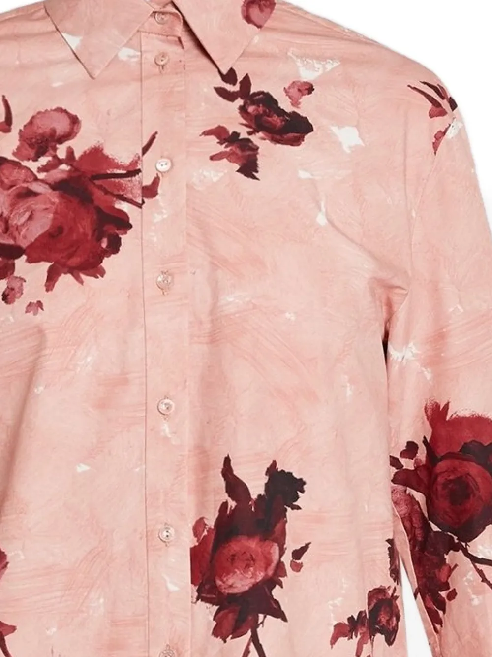 ERDEM Blouse met roosprint - Roze