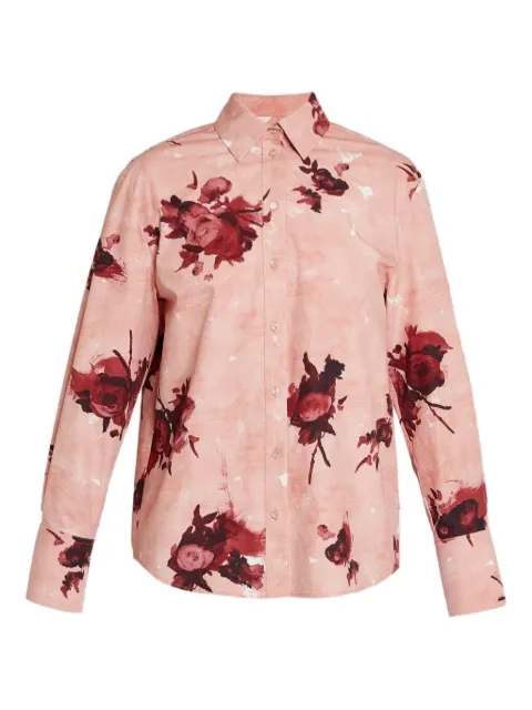 ERDEM rose-print long-sleeve shirt