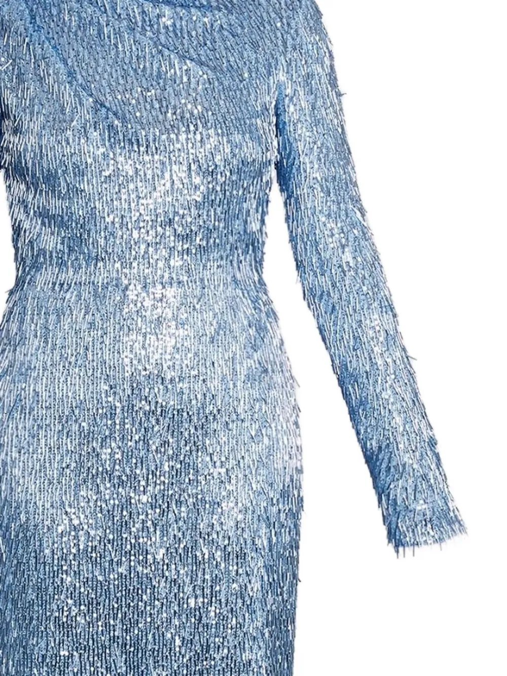 ERDEM Maxi-avondjurk met pailletten en lange mouwen - Zwart