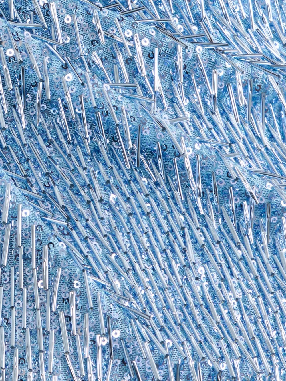 ERDEM Maxi-avondjurk met pailletten en lange mouwen Zwart