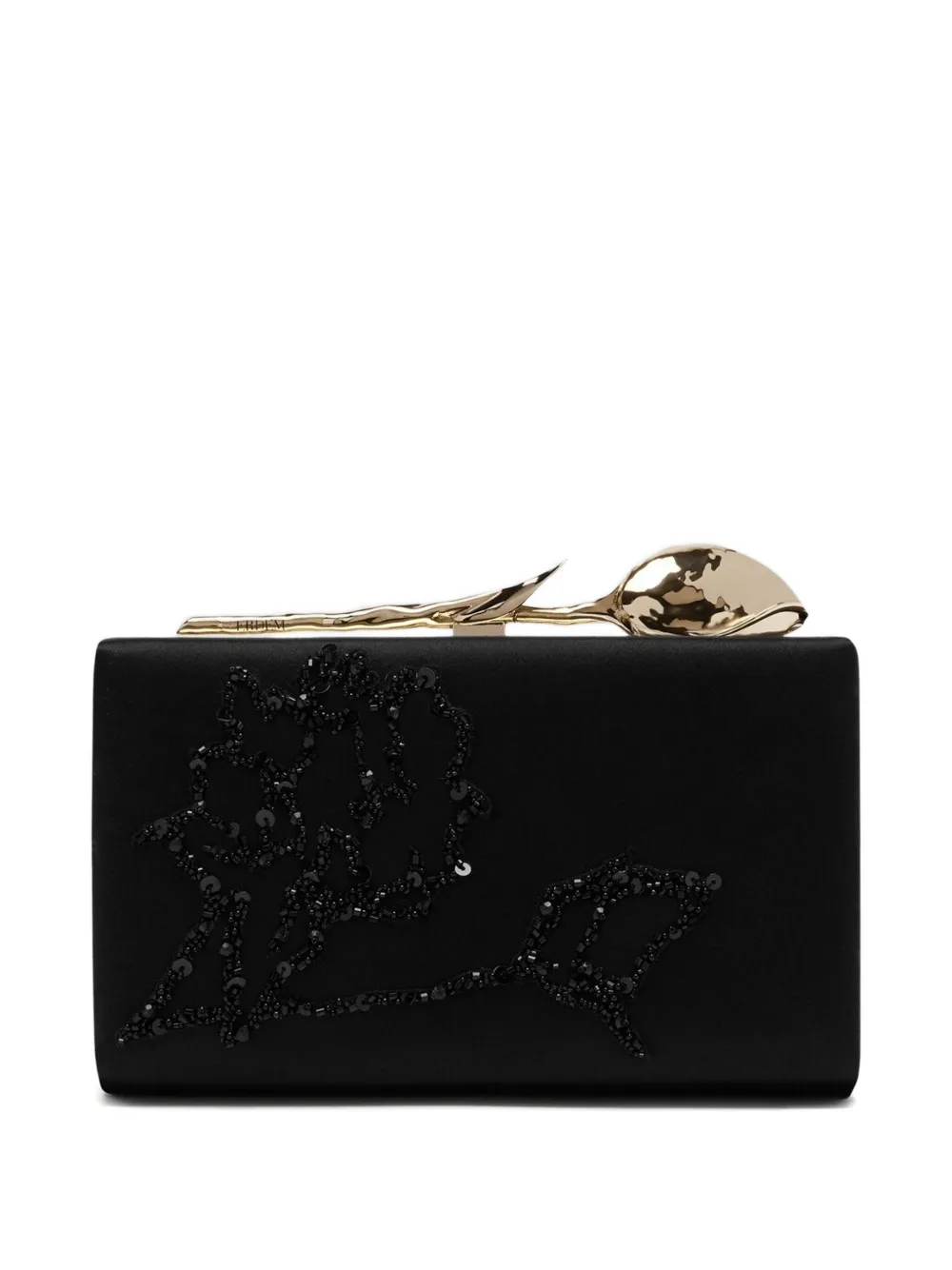  Erdem Bloom Minaudière Clutch Bag - Black 