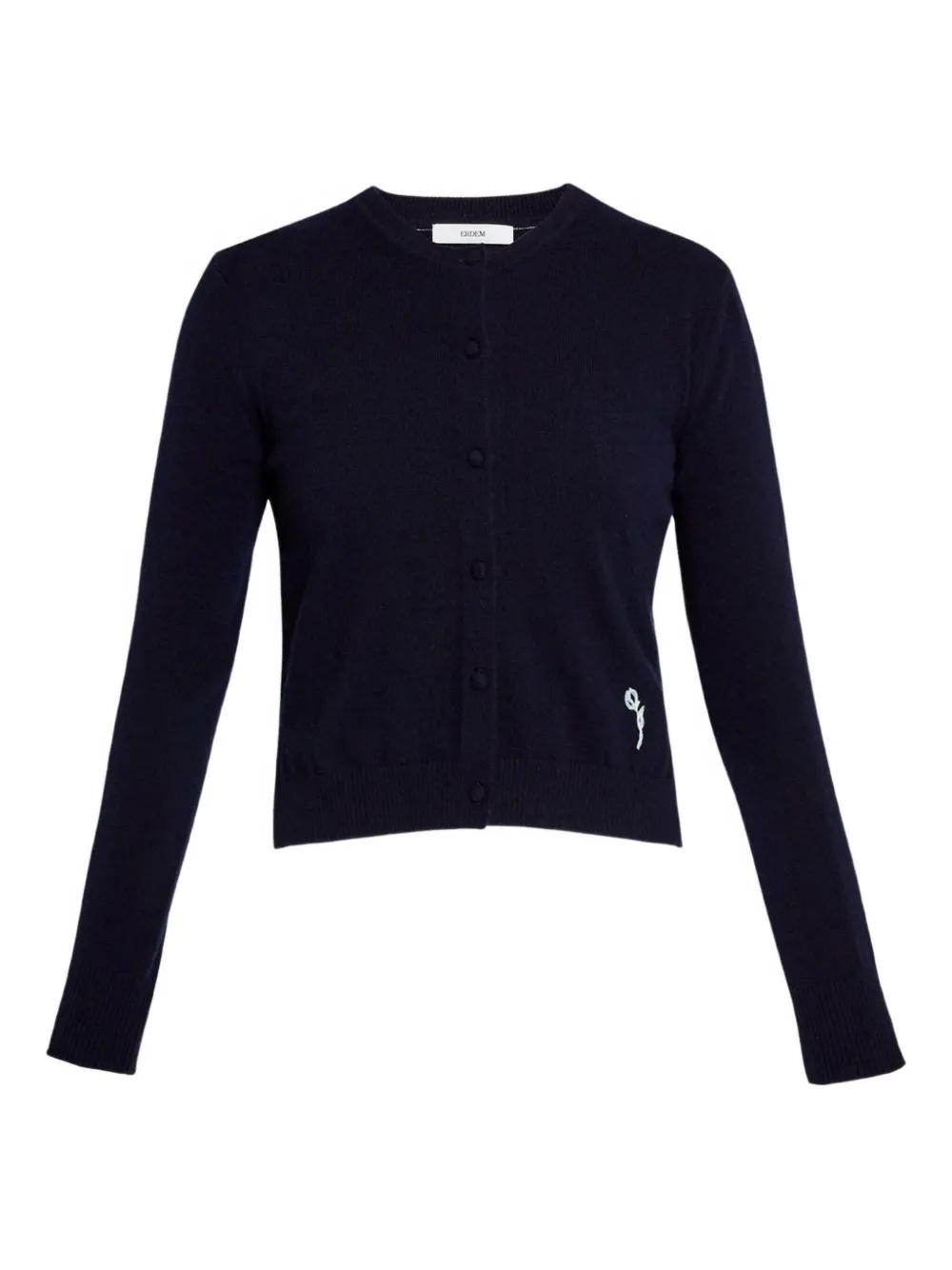ERDEM crew-neck cardigan | Blue | Image 1