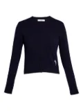 ERDEM crew-neck cardigan - Blue