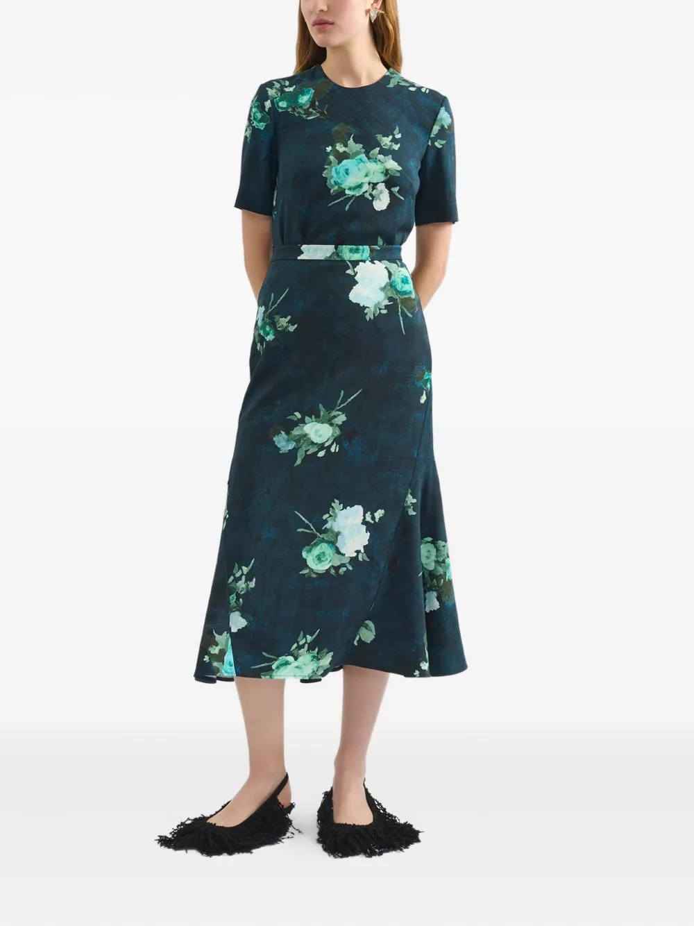 ERDEM falda fluida con estampado floral | Faldas ajustadas | Image 2