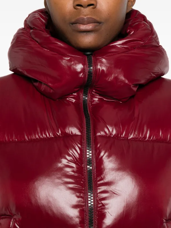 Save The Duck Jaqueta Matelassê Com Capuz | Vermelho | FARFETCH BR