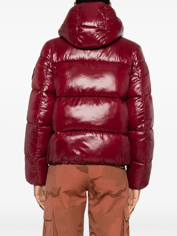Save The Duck フーデッド パデッドジャケット | レッド | FARFETCH JP