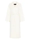 Arma belted wrap coat - White