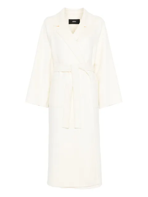 Arma belted wrap coat
