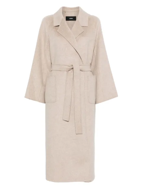 Arma belted-wool coat