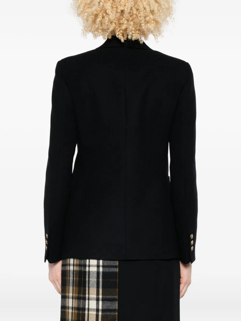 Seafarer Gold-button Patch-pocket Blazer In Black