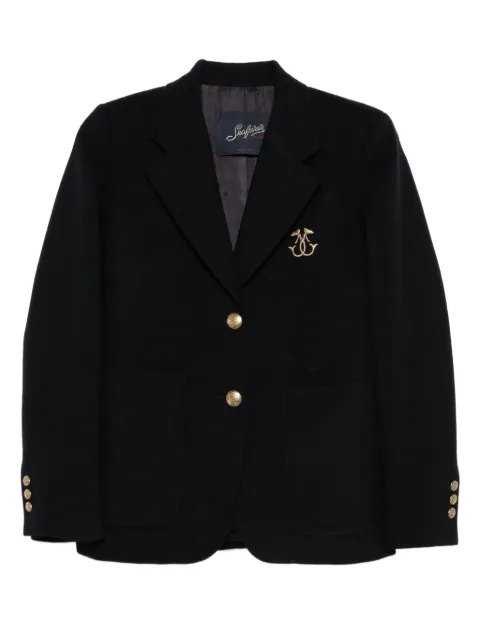 Seafarer gold-button patch-pocket blazer