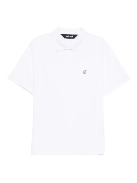 Just Cavalli logo-detail cotton polo shirt