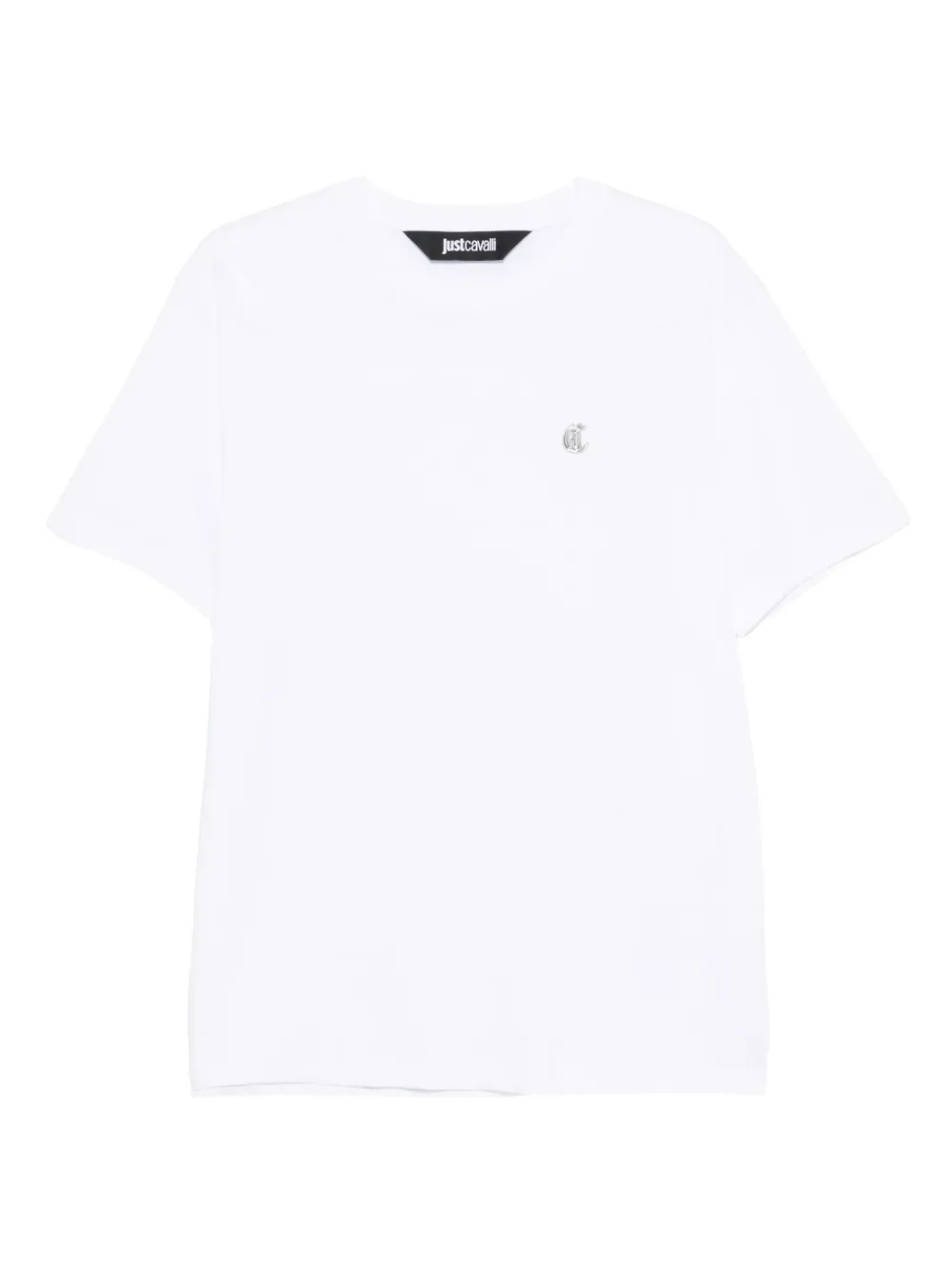 Just Cavalli logo-detail cotton T-shirt - ホワイト Just Cavalli logo-detail cotton T-shirt - ホワイト