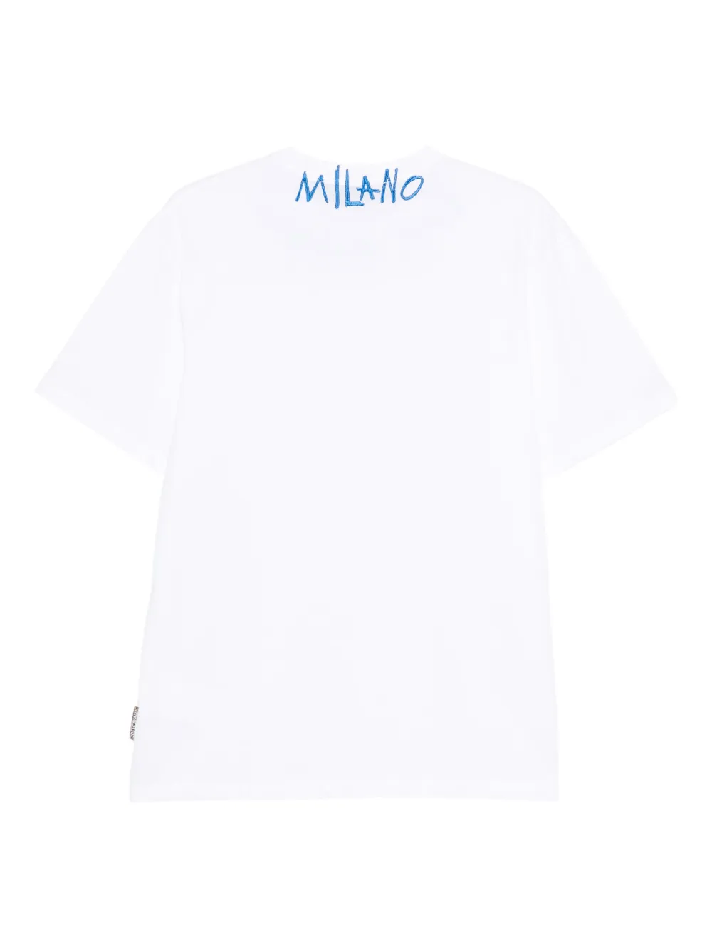 Just Cavalli neckline-embroidery T-shirt - Wit