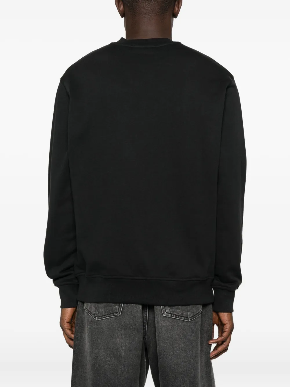 Versace Jeans Couture Sweater met Baroque-print en vlak Zwart