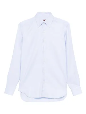 Chemise Homme BARBA En Lin 100% - Couleur Bleue - Taille 0568AS - Neuf Avec étiquettes