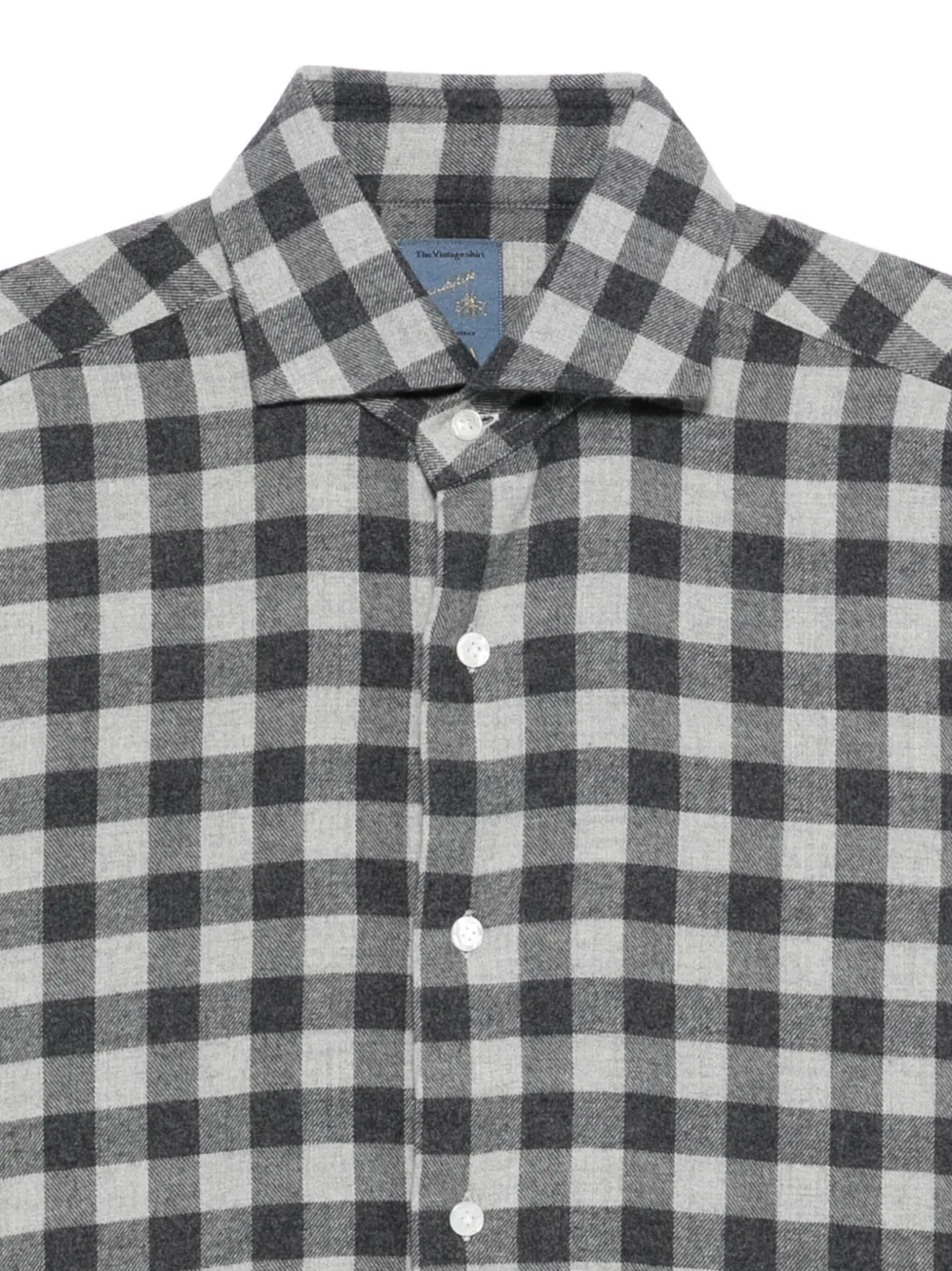 Barba Geruit overhemd Zwart