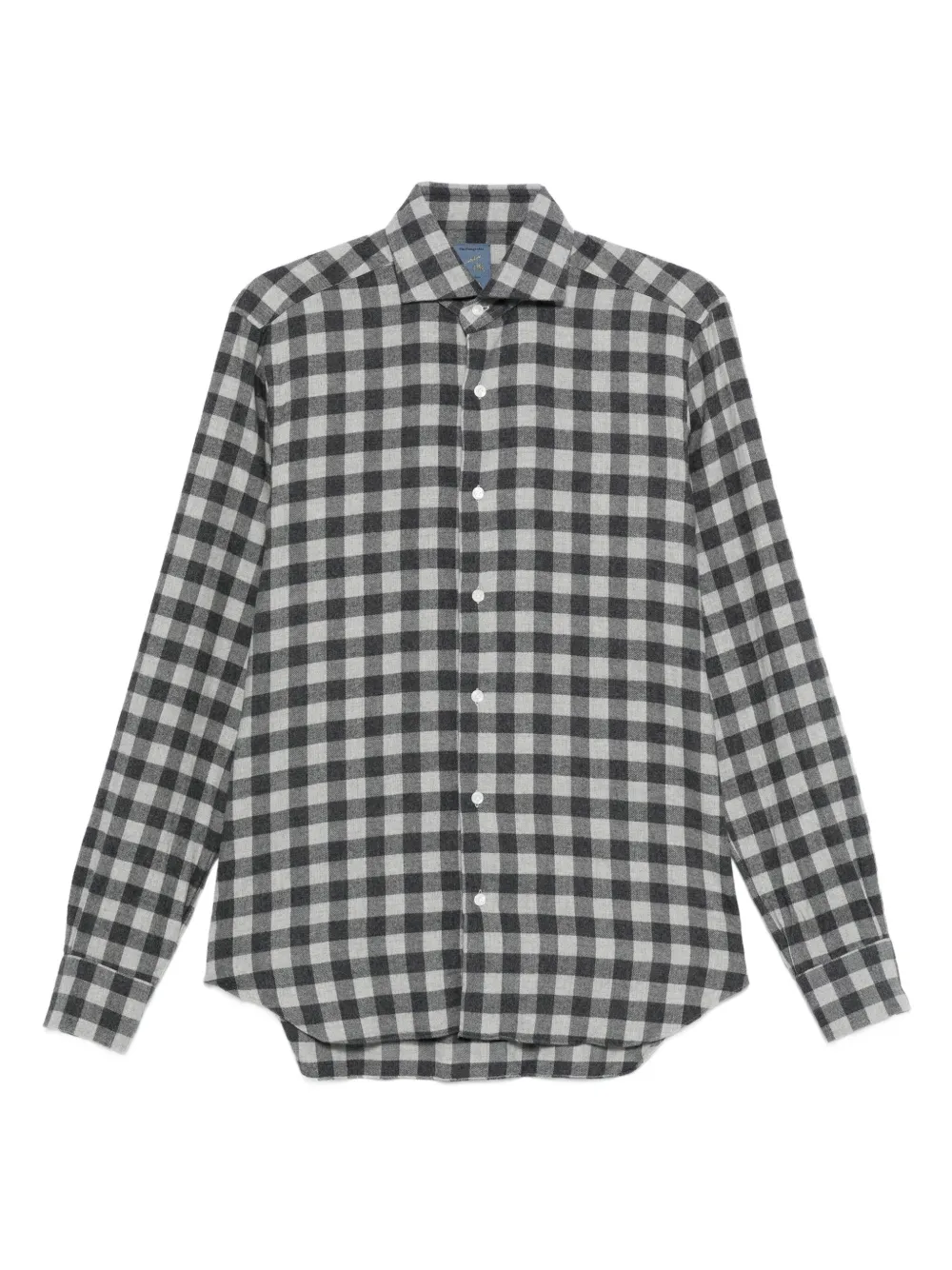 Barba check-pattern shirt | Black | Image 1