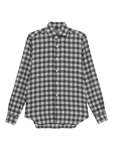 Barba check-pattern shirt