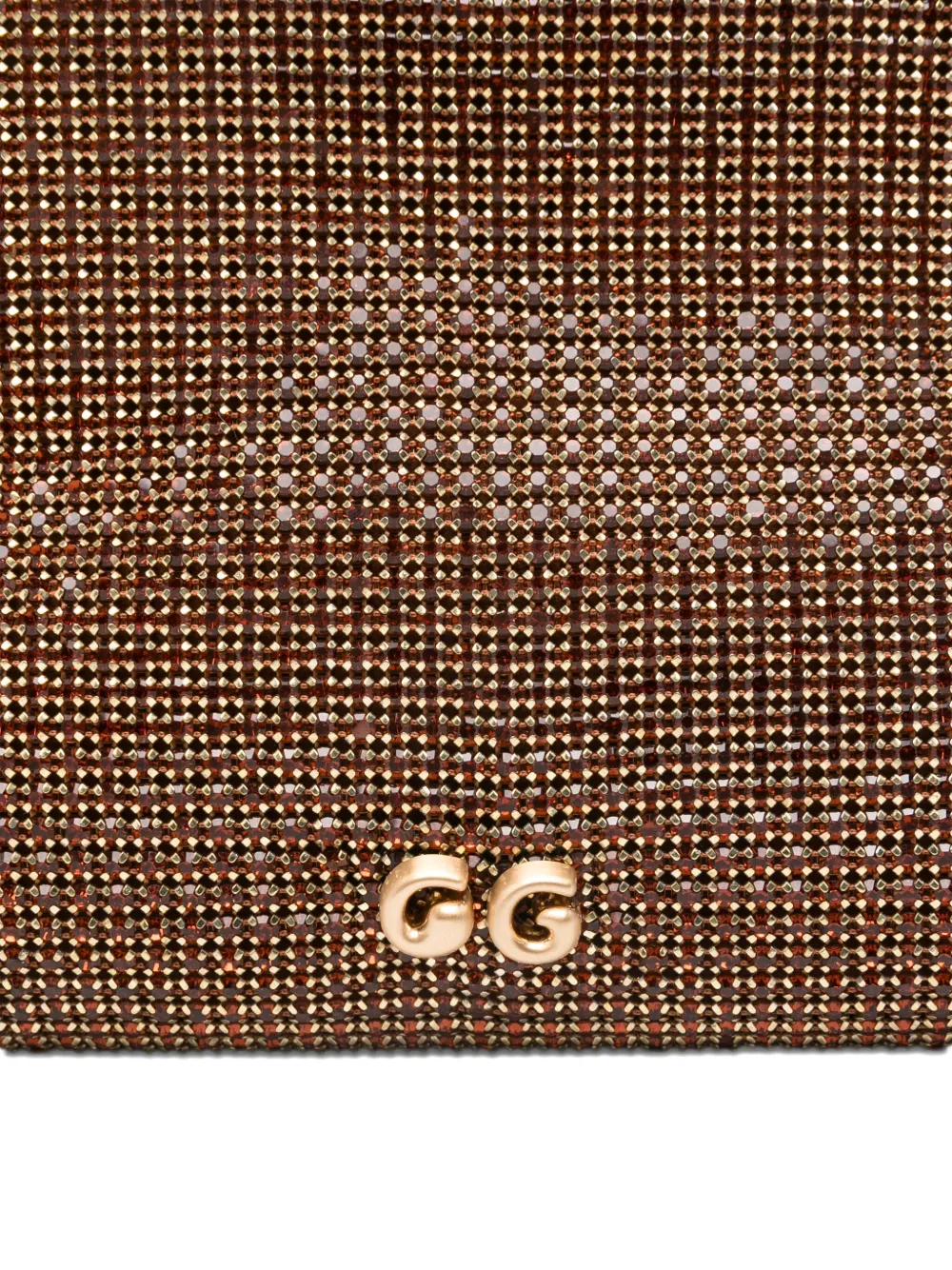 Cult Gaia Lillia verfraaide clutch Goud