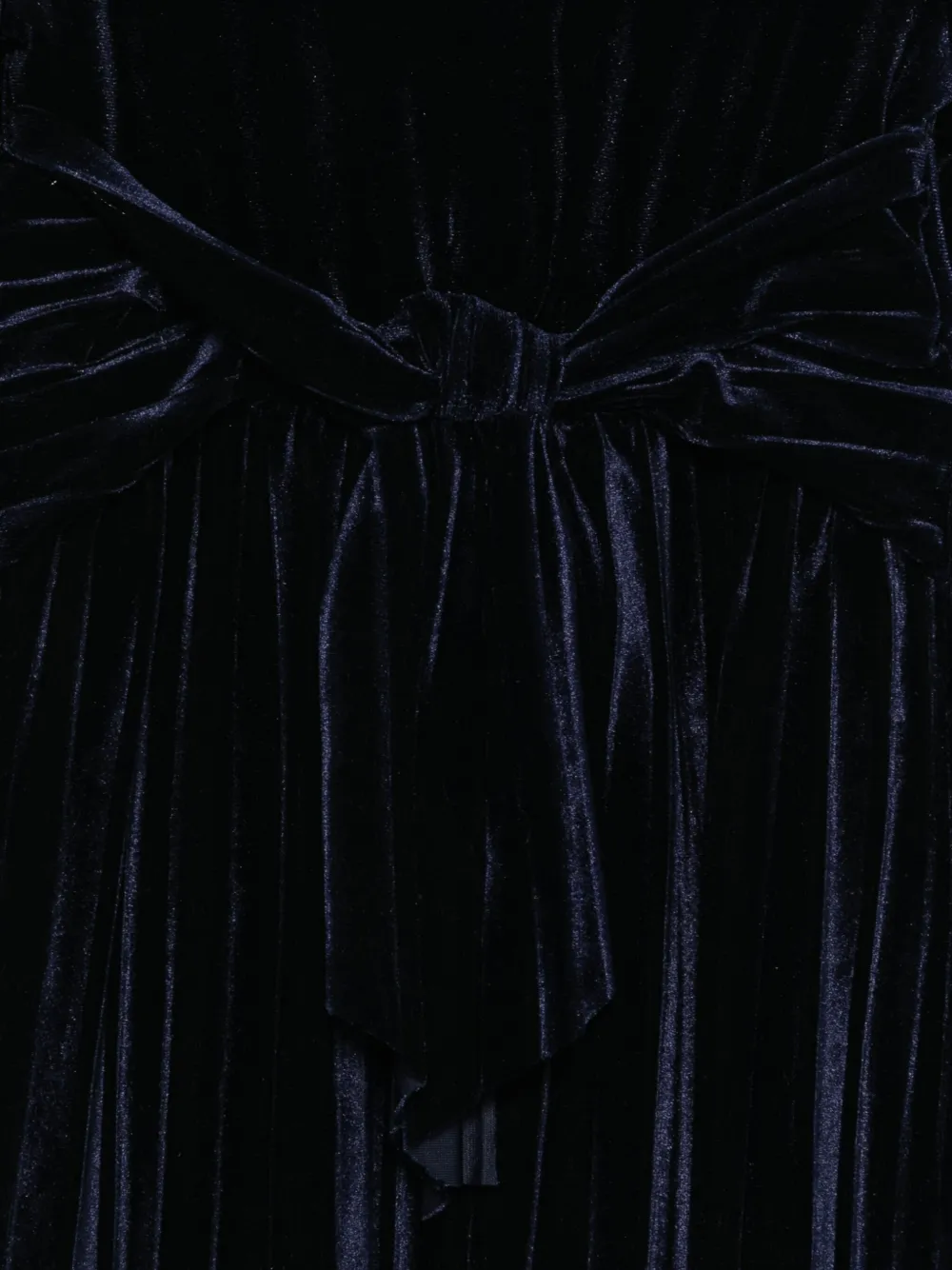 Abel & Lula Fluwelen jurk met strikdetail Blauw