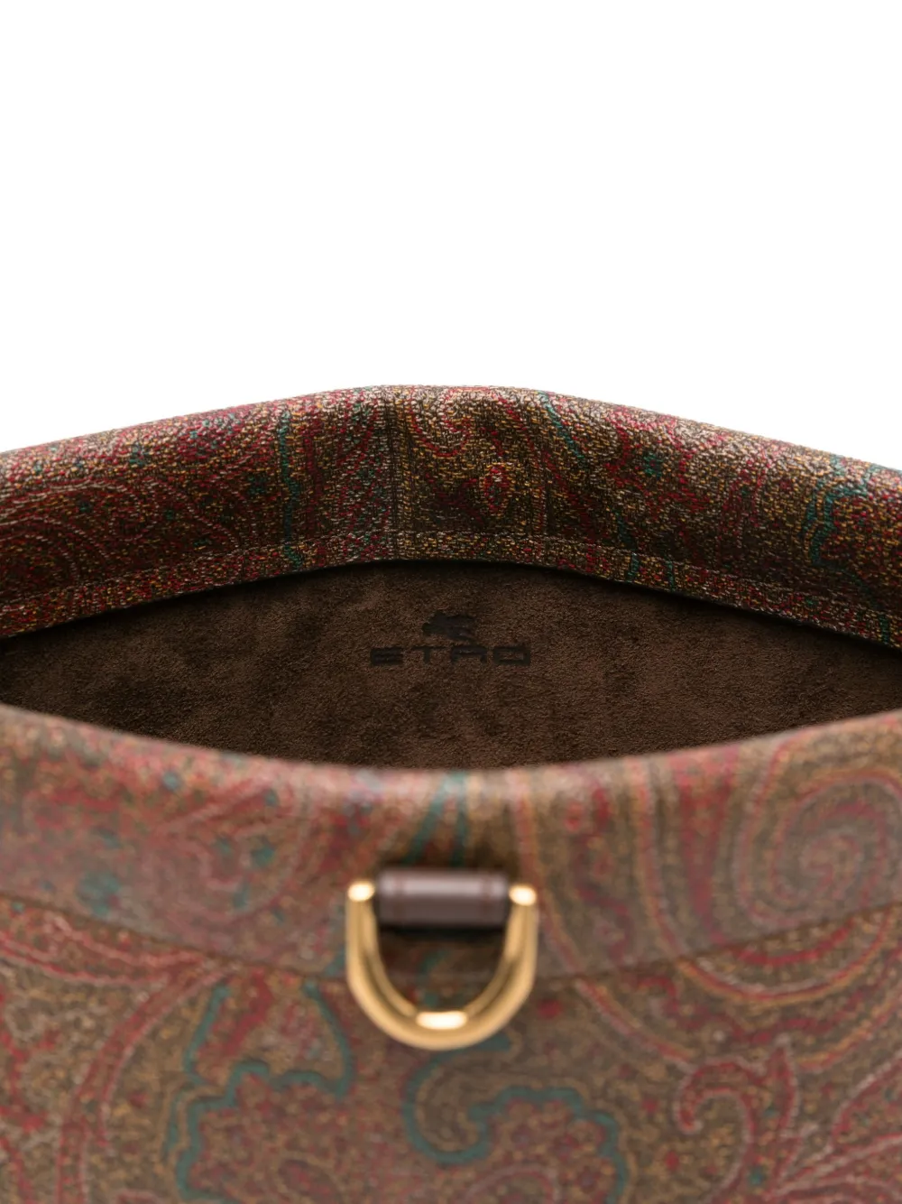 Etro Mini Arnica Paisley-patterned Shoulder Bag In Brown