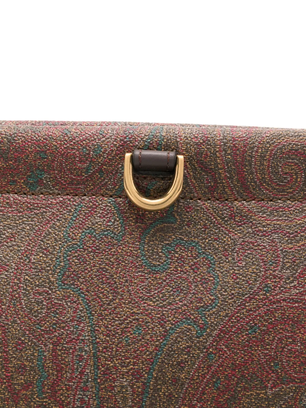 Etro Mini Arnica Paisley-patterned Shoulder Bag In Brown