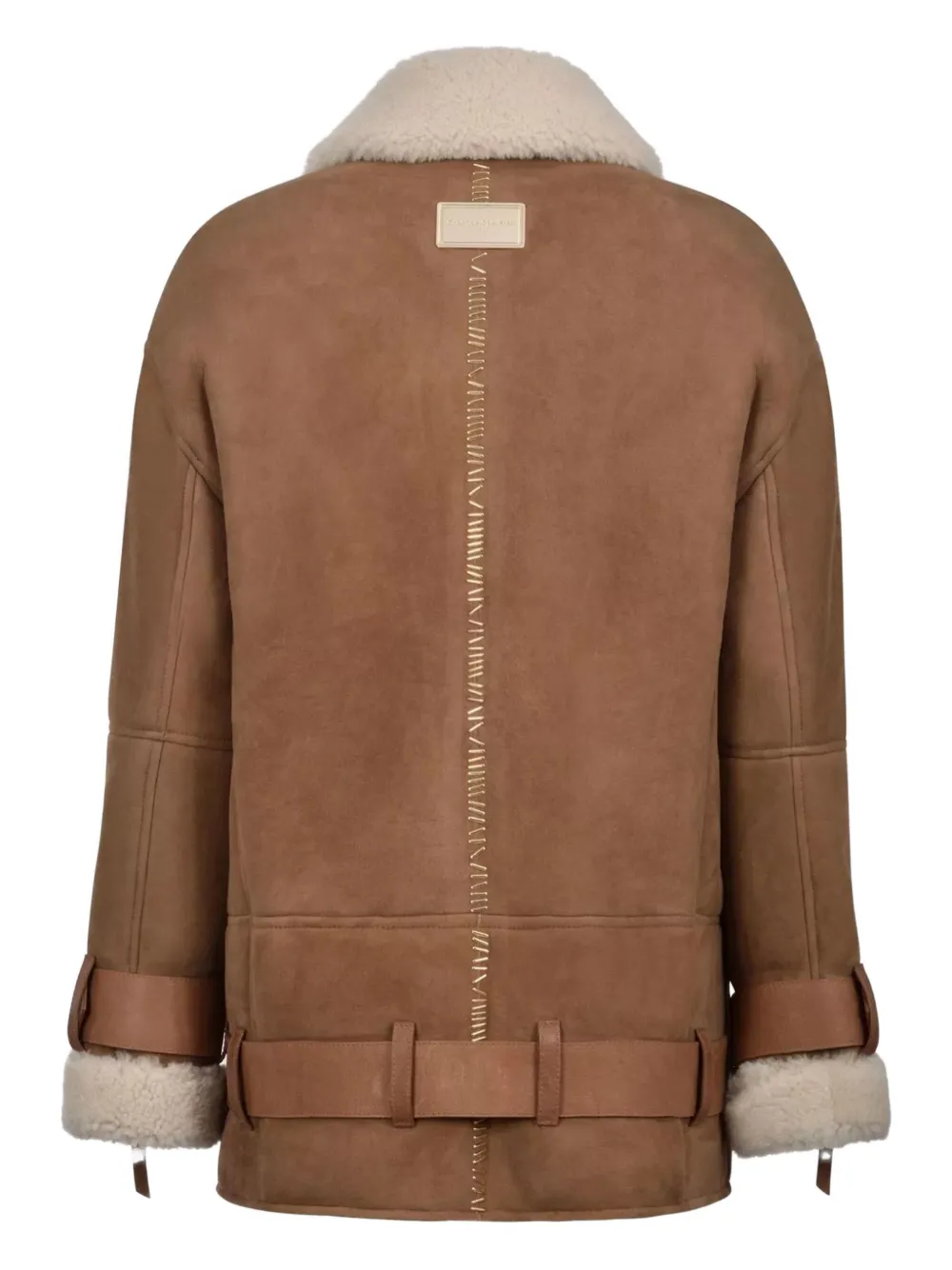 CHRISTINA CRAWFORD belted shearling jacket | Faux Fur & Shearling Jackets | Image 2