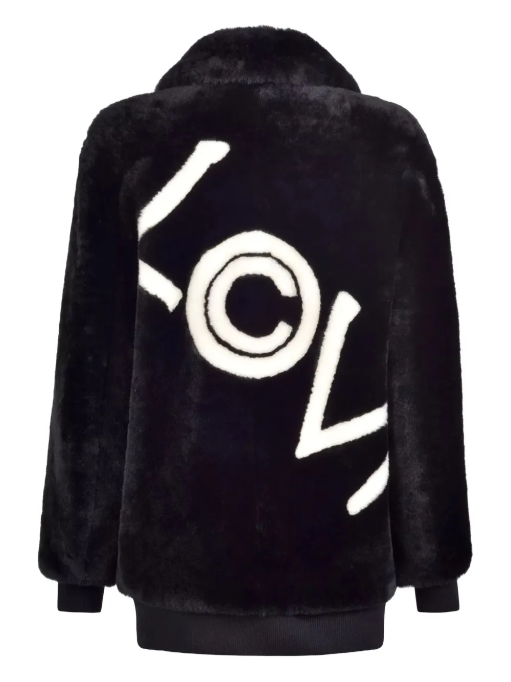 CHRISTINA CRAWFORD leather-trimmed shearling jacket | Faux Fur & Shearling Jackets | Image 2