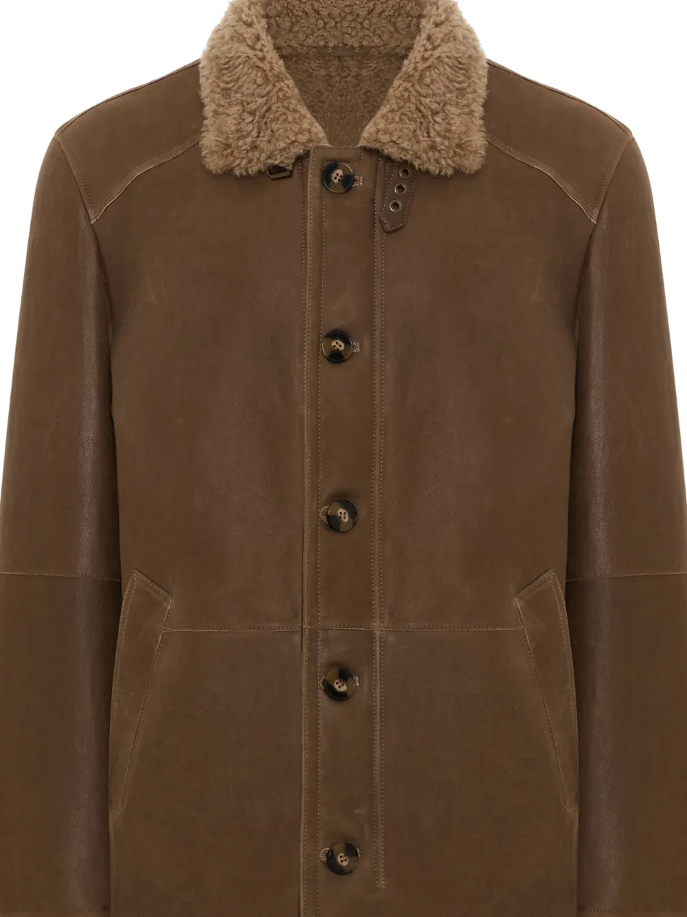 BIGARDINI shearling-collar leather jacket | Leather Coats | Image 2