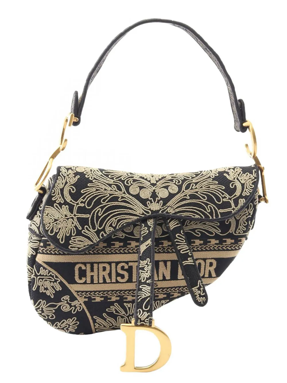 Christian Dior Pre-Owned 2000-2025 Canvas Embroidered Ornamental Christian Dior Pre-Owned 2000-2025 Canvas Embroidered Ornamental