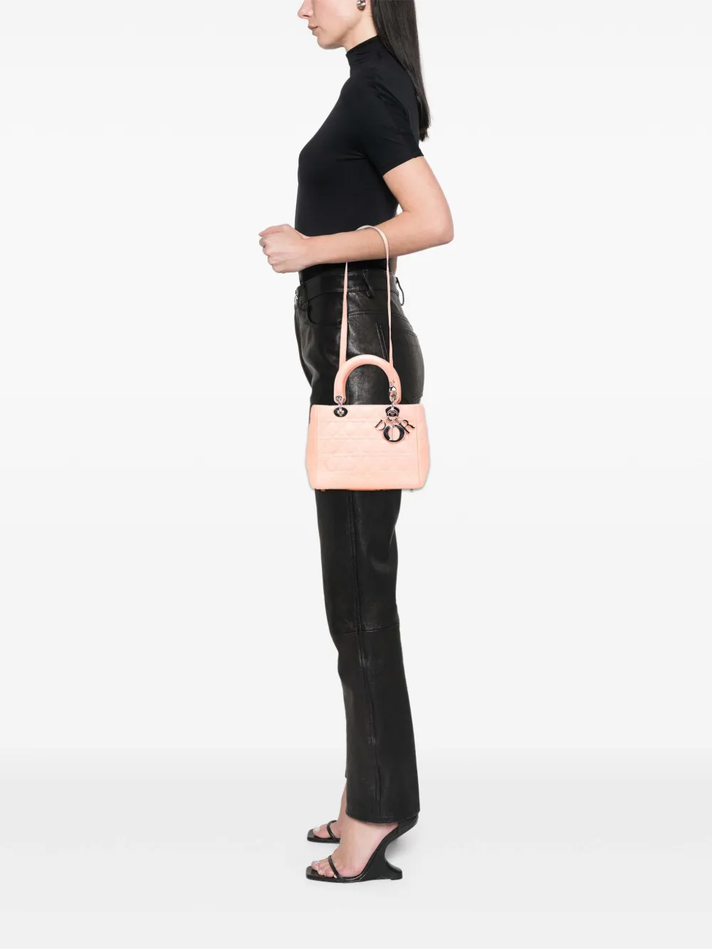 Christian Dior Pre-Owned 2005 Medium Lambskin Cannage Lady Dior satchel | Pre-Owned | Image 2